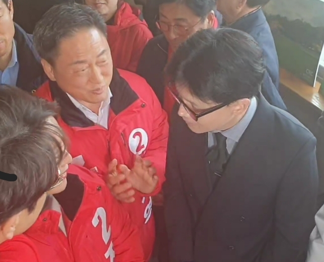 「국민의힘 <b>한동훈</b>」 '<b>의정부</b>방문' - 안기영 예비후보... 