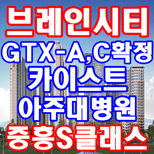  평택 지제역 브레인시티 GTX-A,C 확정 카이스트 아주대병원 중흥S클래스 입주전 전매가능 아파트 분양안내