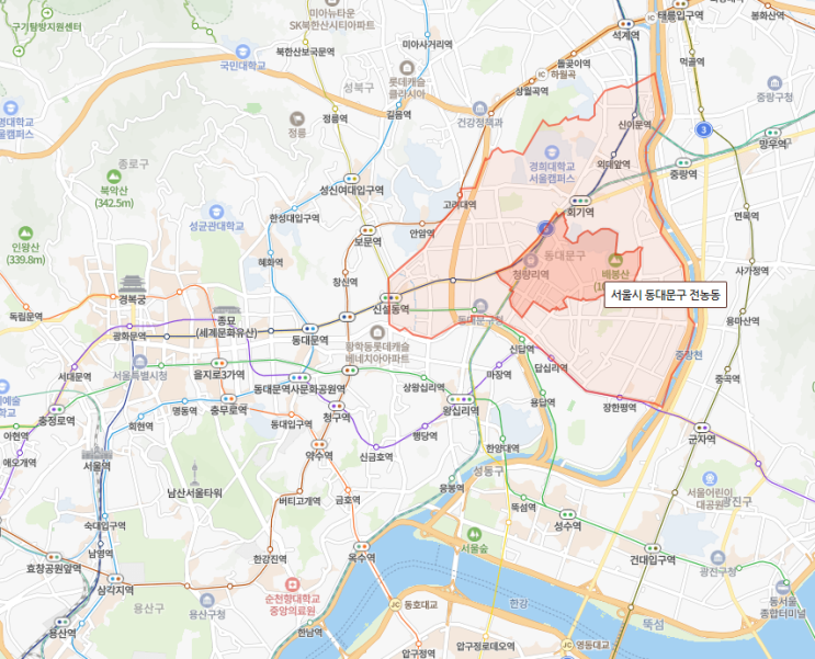 서울 동대문구 전농동 아파트 실거래가 흐름 살펴보기