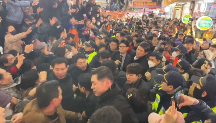 오늘자 <b>한동훈</b> 방문, <b>의정부</b> 시장 ㄷㄷ (야갤펌 일베펌)