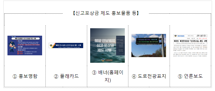 해경청, 해양안보범죄『신고포상금』제도 시행 해경청, 해양안보범죄『신고포상금』제도 시행