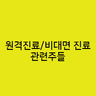  원격진료/비대면 진료 관련주, 인성정보 유비케어 케어랩스