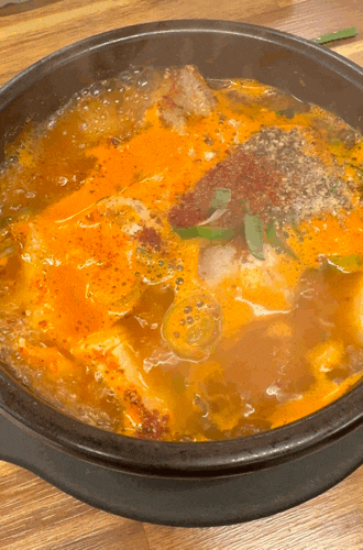  여의도백화점 맛집 장수메밀제면 매운순대가 점심 후기