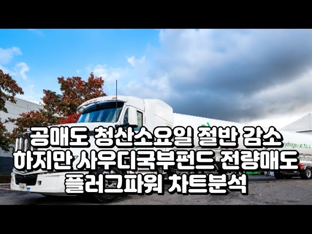 공매도 청산소요일 절반 감소, 하지만 사우디국부펀드 전량매도. 플러그파워(PLUG) 주가, 차트분석