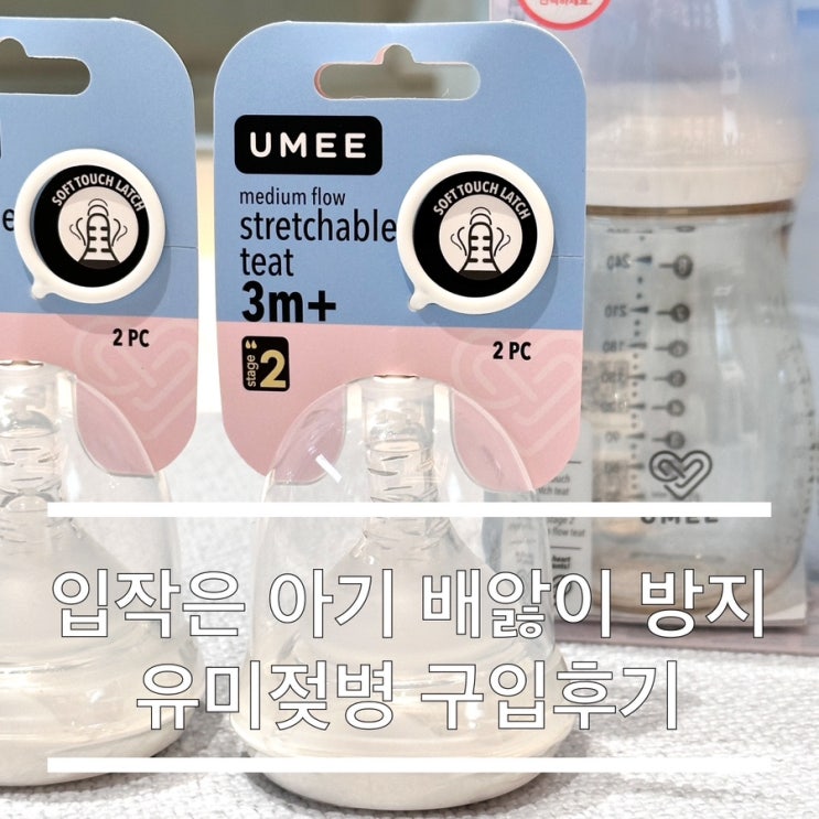  내돈내산 입작은 아기 유미젖병 배앓이 젖병