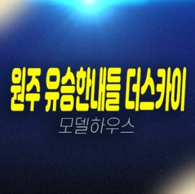 02-17 원주 혁신도시 유승한내들 더스카이 분양가상한제 44평 대형평수 분양가격 신규아파트 줍줍 홍보관 02-17 원주 혁신도시 유승한내들 더스카이 분양가상한제 44평 대형평수 분양가격 신규아파트 줍줍 홍보관