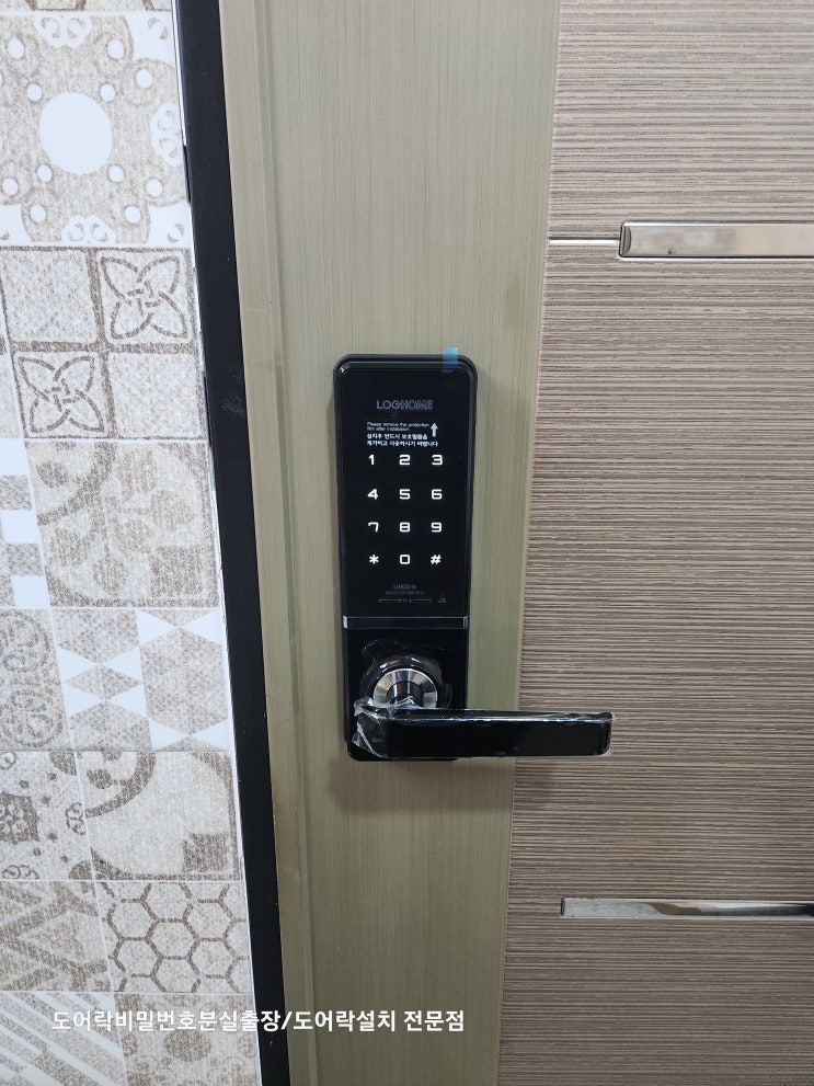  파주열쇠 운정 야당동 대주파크뷰B동 도유니코 도어락 고장 디지털 에버넷 LH850N 번호키 교체 설치 열쇠 출장