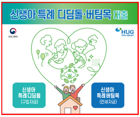  신생아 특례 디딤돌·버팀목 대출 간단 설명