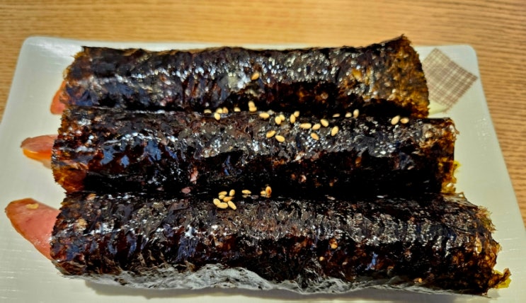  2동탄리틀꼬마김밥에서 햄치즈꼬마김밥 라볶이 먹고 왔어요