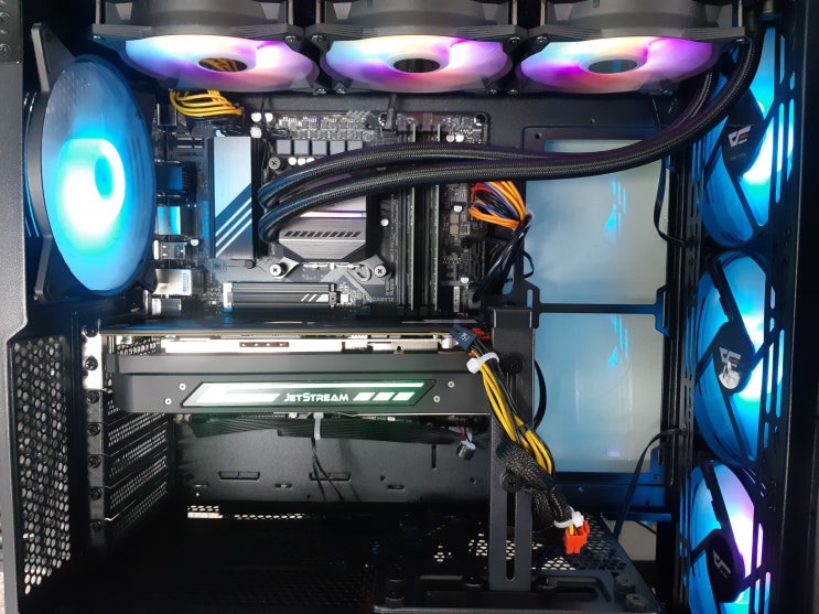  부천 컴퓨터수리 인텔 14세대 i7 14700KF 수냉쿨러 MSI 코어리퀴드 M360 박격포 업그레이드 교체 윈도우7 윈도우10 멀티부팅