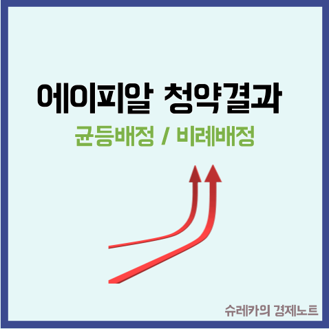  에이피알 균등배정 비례 APR 공모주 결과