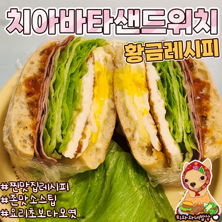  치아바타 샌드위치 만들기 황금레시피 피크닉도시락