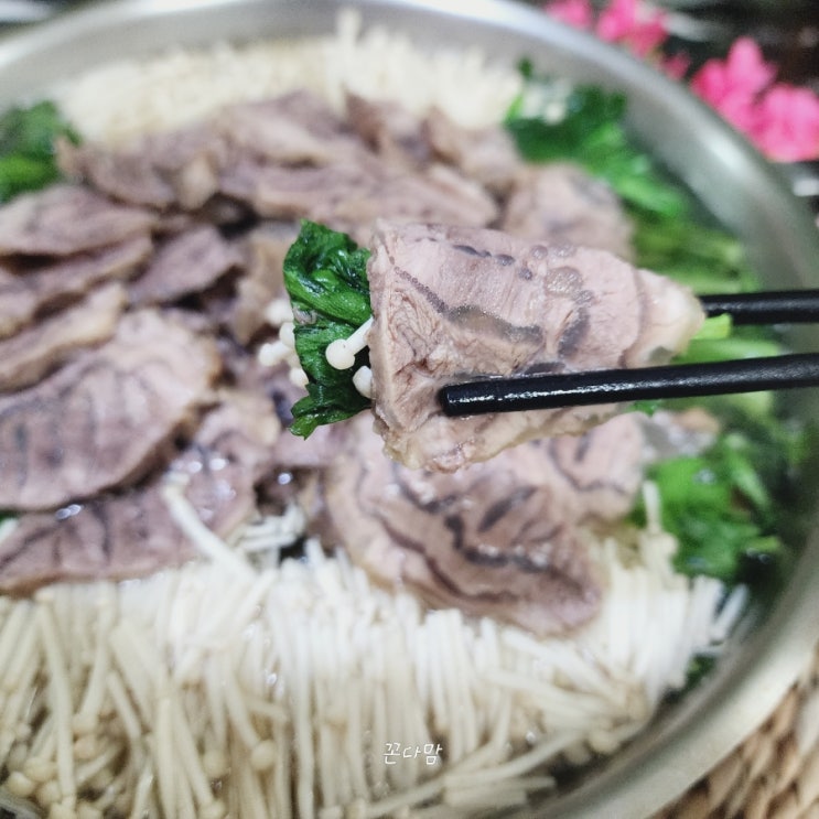  아롱사태전골 소고기 사태 전골만드는법 부드러운 아롱사태 수육 레시피