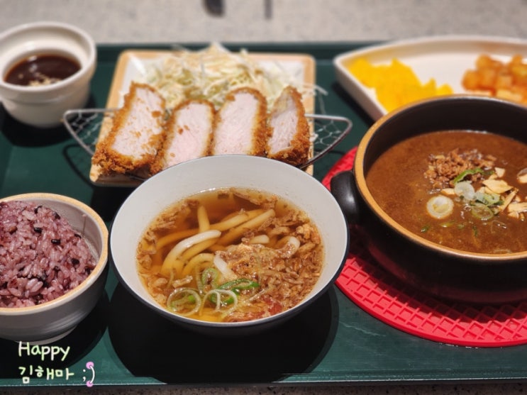  정발산맛집 블랙카레 돈카츠 우동 한상차림 간코 롯데백화점 일산점