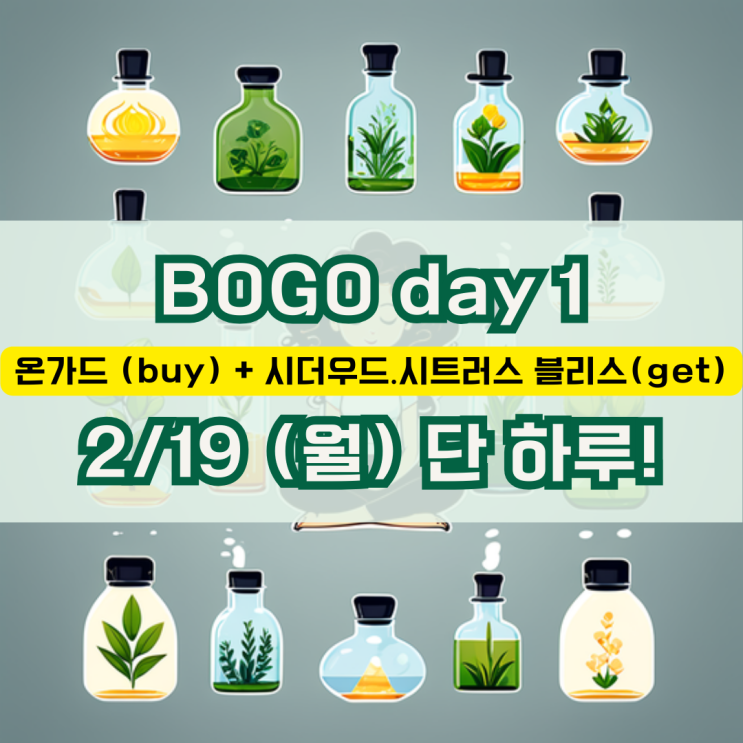  프리미엄 치유 등급 에센셜오일을 구입하고 싶다면, 오늘 어때? '도테라 보고' 1+2, 단 하루!!