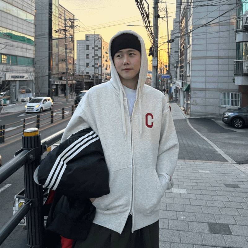 커버낫 후드집업 브랜드 남자 후드티 스타일 봄 코디 추천