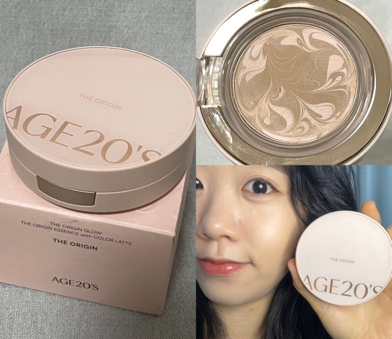 에이지투웨니스 디오리진 에센스 팩트 핑크 라떼 21호 촉촉한 글로우쿠션