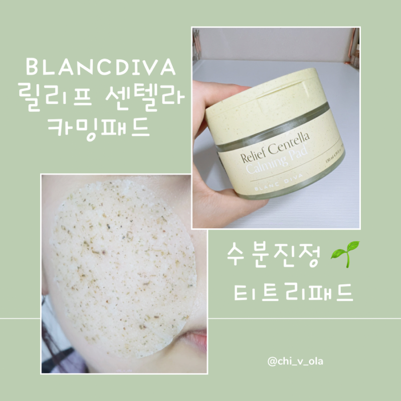 블랑디바 릴리프패드 수분 진정패드 후기