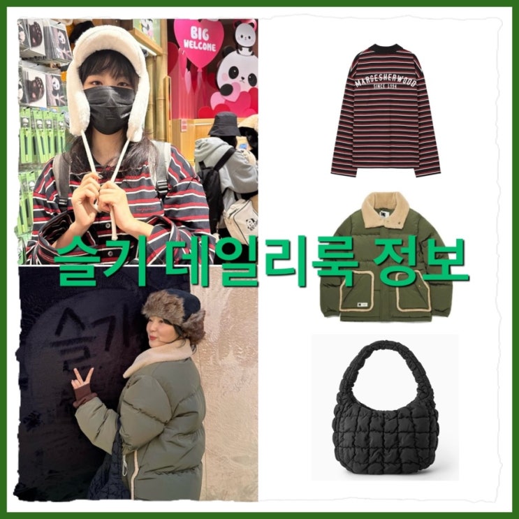 [<b>슬기</b>패션] <b>푸바오</b> 만난 <b>슬기</b>패션 알아볼까 / 티셔츠 아우터 가방