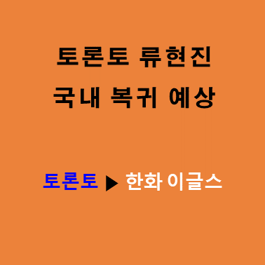 <b>류현진 한화 복귀</b> 초읽기!!!