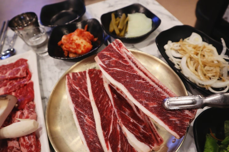  주안역맛집 우대갈비 된장찌개 먹방 마장동 고기집 주안점