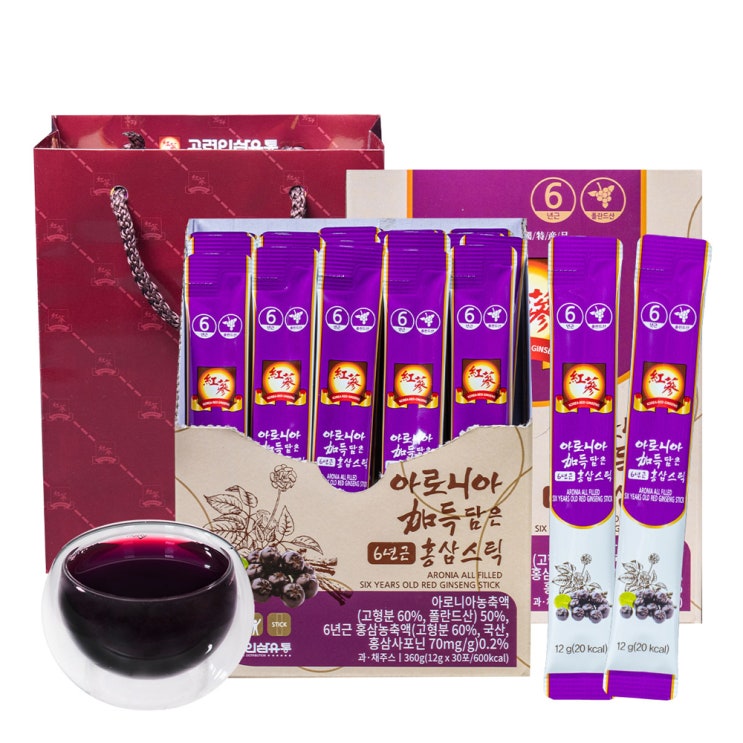 고려인삼유통 홍삼 아로니아 가득 담은 6년근 홍삼스틱, 고려공천환 골드 고려인삼유통 홍삼 아로니아 가득 담은 6년근 홍삼스틱, 고려공천환 골드
