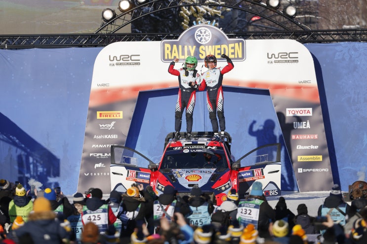  현대차, 2024 WRC 스웨덴 랠리 우승