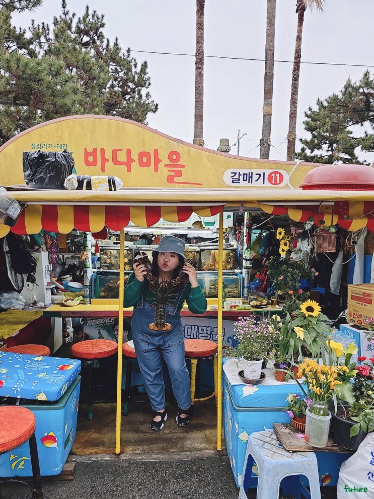 부산 <b>해운대 포장마차촌</b> 바다마을 랍스터 포차 갈매기 11호