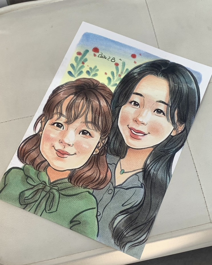  마미가 좋아하는 파스텔 캐리커쳐::뷰티풀 캐리커쳐(+내돈내산, 할인꿀팁)