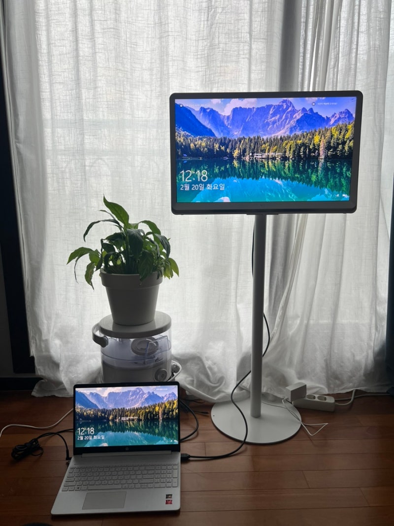 LG 룸앤티비 모니터 TV 스탠드 거치대 간편설치