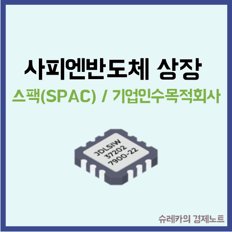  사피엔반도체 상장 _ 스팩 합병 SPAC 기업인수목적회사