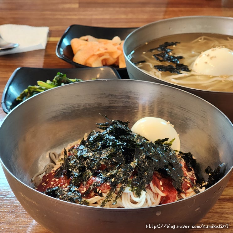 양평 맛집 소근리막국수 애견동반가능 식당 비빔 동치미 막국수