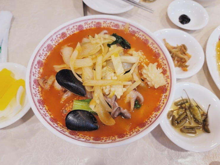  응암동 중국집 만진루 탕수육 삼선짬뽕밥
