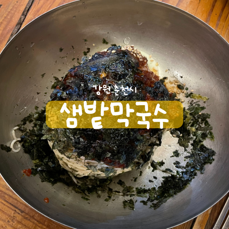 윤대통령 막국수맛집 춘천 샘밭막국수