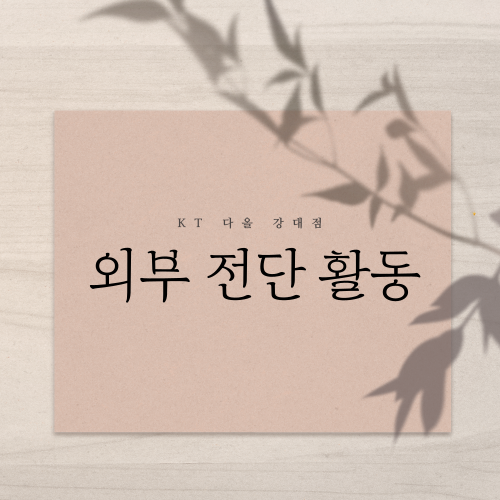 KT 춘천 공식직영대리점 다올 강대점 2월 설맞이 신학기 특별행사 갤럭시S24/ 아이폰 15/ 점프3 외부 전단 활동