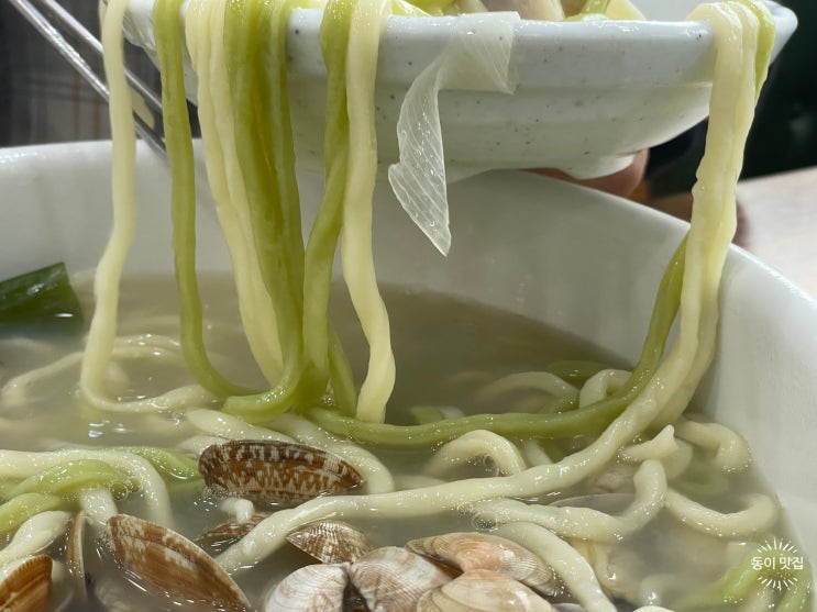  [경기 광주]면과 바지락이 5:5비율인 신현동 오대오 바지락 칼국수