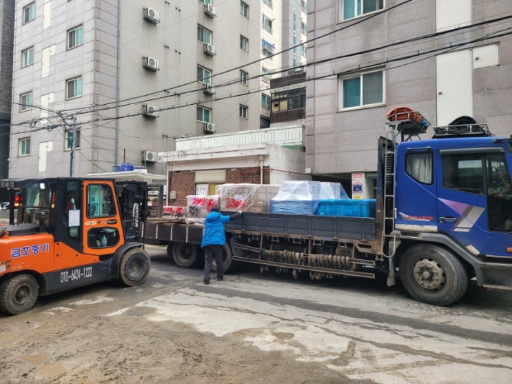  부천 송내 지안 더클래식 아파트 현장 3차 타일 도매 납품 -주식회사 건우하우징-