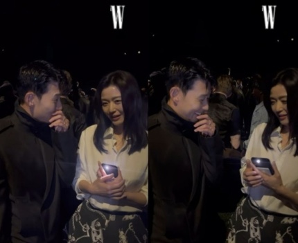 <b>손흥민</b>, <b>전지현</b> 만나 환한 웃음…런던 버버리 행사 반가운 재회
