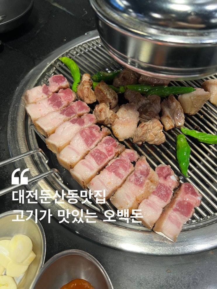 대전둔산동맛집 오백돈 제주도 돼지고기가 맛있는 곳