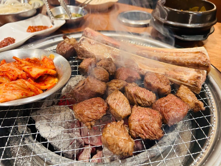  부천 중동 고기집추천 우대갈비 생갈비 맛집 산촌숯불정