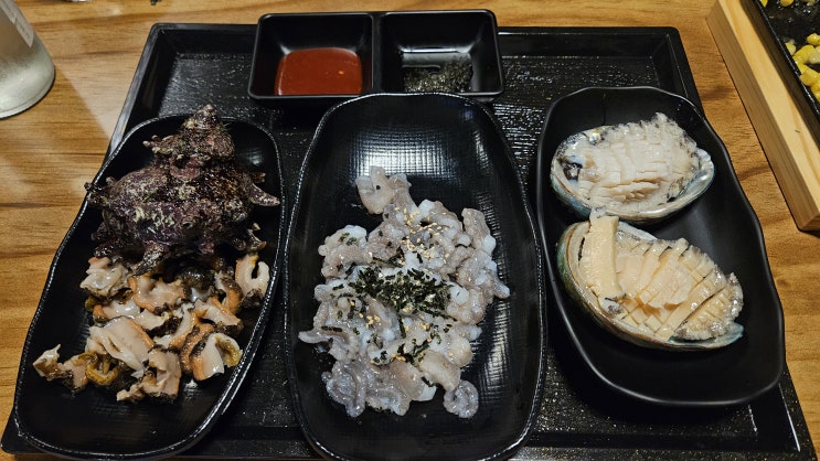 제주 조천술집 낙주 해산물모둠 3종 한상 제주 조천술집 낙주 해산물모둠 3종 한상