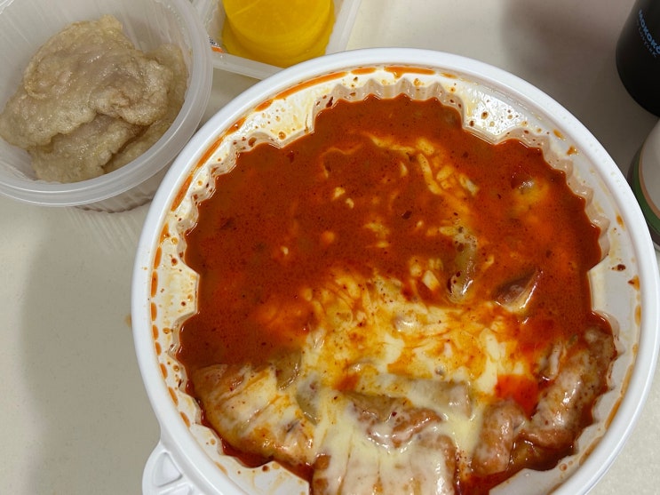  엽기떡볶이 마라엽떡 착한맛 기본토핑 내돈내산 후기
