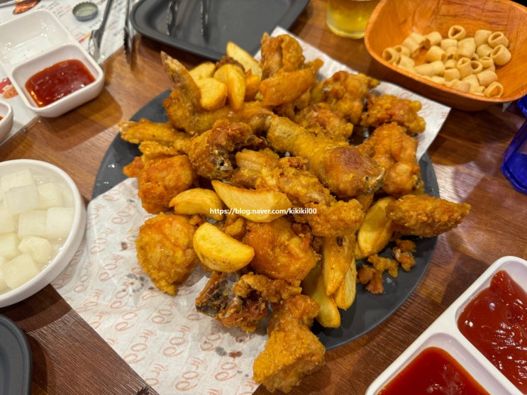 축구보면서 먹기 좋은 야식추천 이영자 맛집 60계 치킨 화성 안녕점