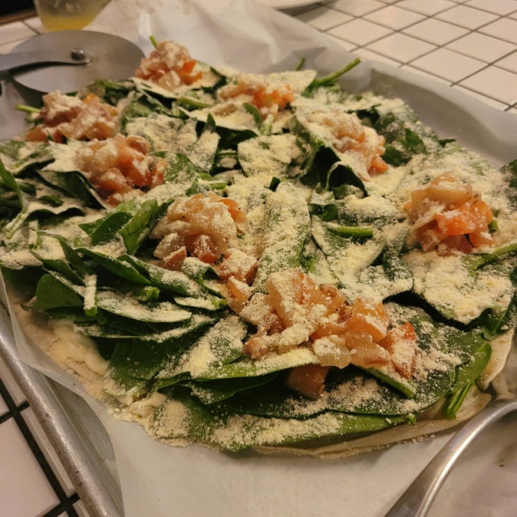  천호역맛집: [풀팬] 후기/ 시금치 피자 드시러 오세요!