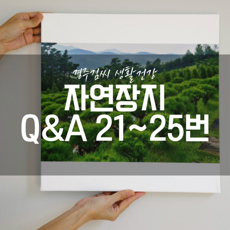  [자연장지] 자주묻는질문 21~25번