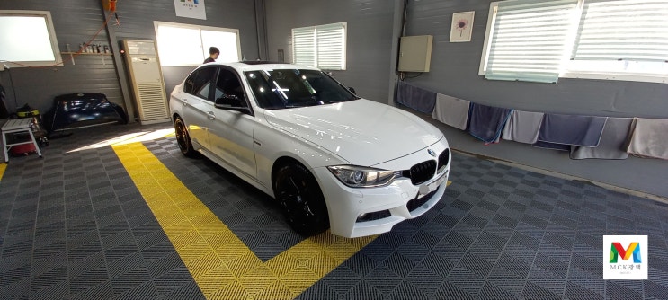  충청도에서 찾아오신 BMW 320d 흰색 차량 광택비용