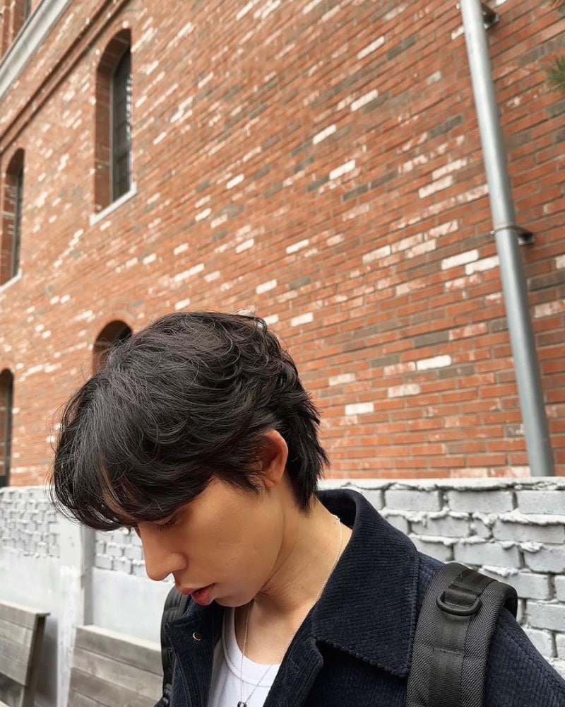 코쿤머리 코드쿤스트 남자 세미리프컷 리프펌
