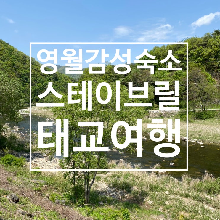  영월독채펜션 태교여행으로 선택한 프라이빗 감성숙소 스테이 브릴