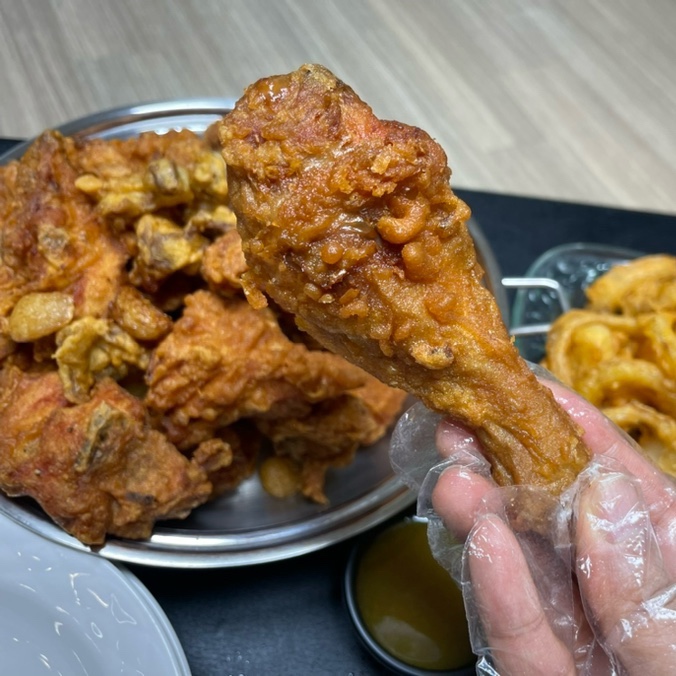 의정부 용천통닭 애정하는 마늘후라이드 똥집튀김 민락동 치킨