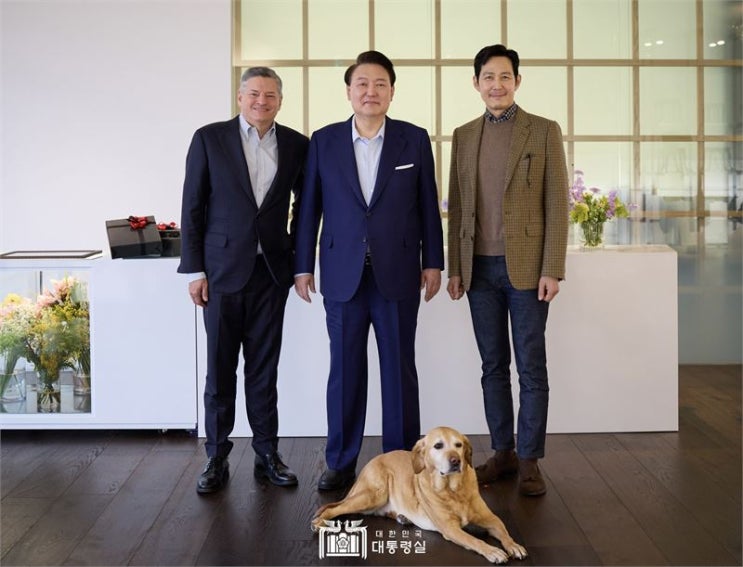 민주당, 김건희<b>여사</b> 맹비난 '넷플릭스 CEO, 이정재와 <b>오찬</b>' 동반